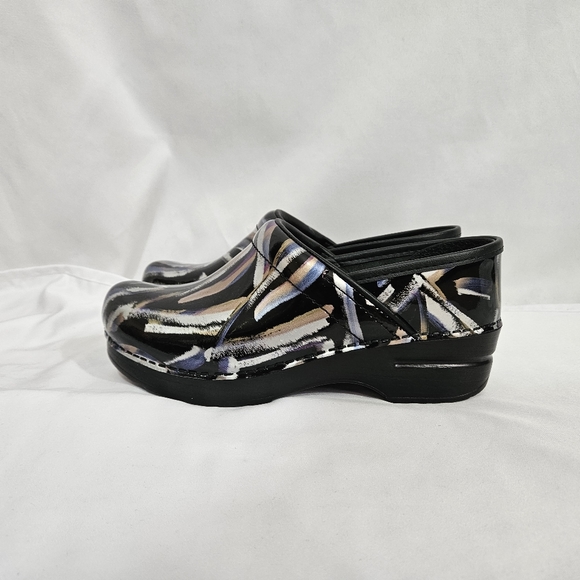 NIB Dansko professional brush patent metallic clog shoe women's size 37 - Picture 3 of 12